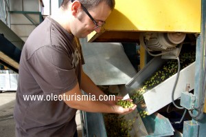 Rafa con las arbequinas que luego cataremos