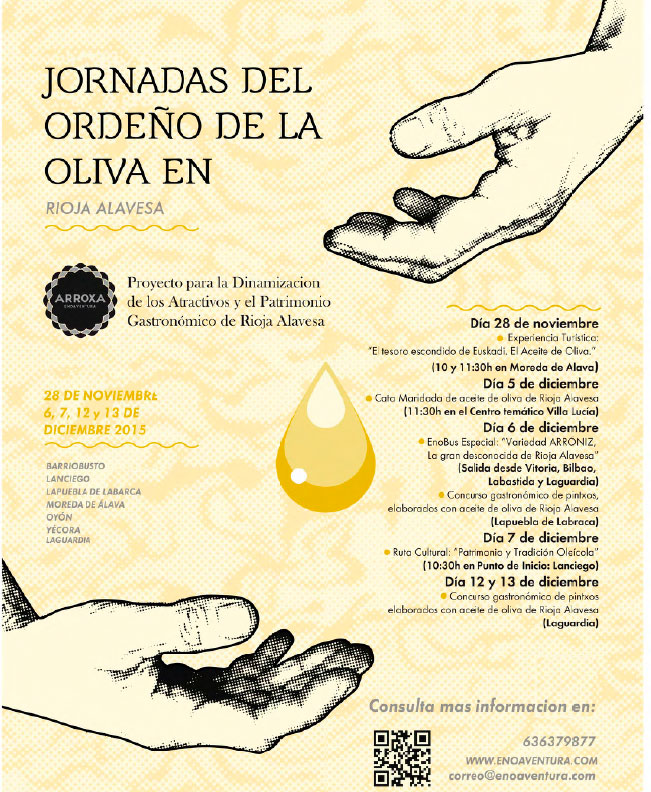 Oleoturismo en Álava: Jornada del ordeño de la oliva en la Rioja Alavesa